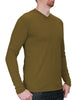 Men's Lightweight Wool Long Sleeve Shirt - Military 1/4