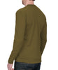 Men's Lightweight Wool Long Sleeve Shirt - Military 3/4