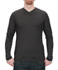 Men's Lightweight Wool Long Sleeve Shirt - Charcoal Front