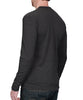 Men's Lightweight Wool Long Sleeve Shirt - Charcoal 3/4